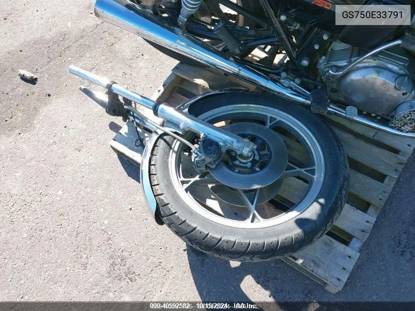 1983 Suzuki Gs750 VIN: GS750E33791 Lot: 40592582