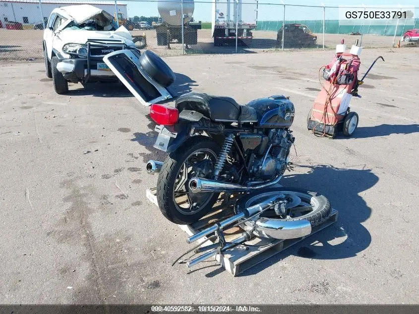 1983 Suzuki Gs750 VIN: GS750E33791 Lot: 40592582