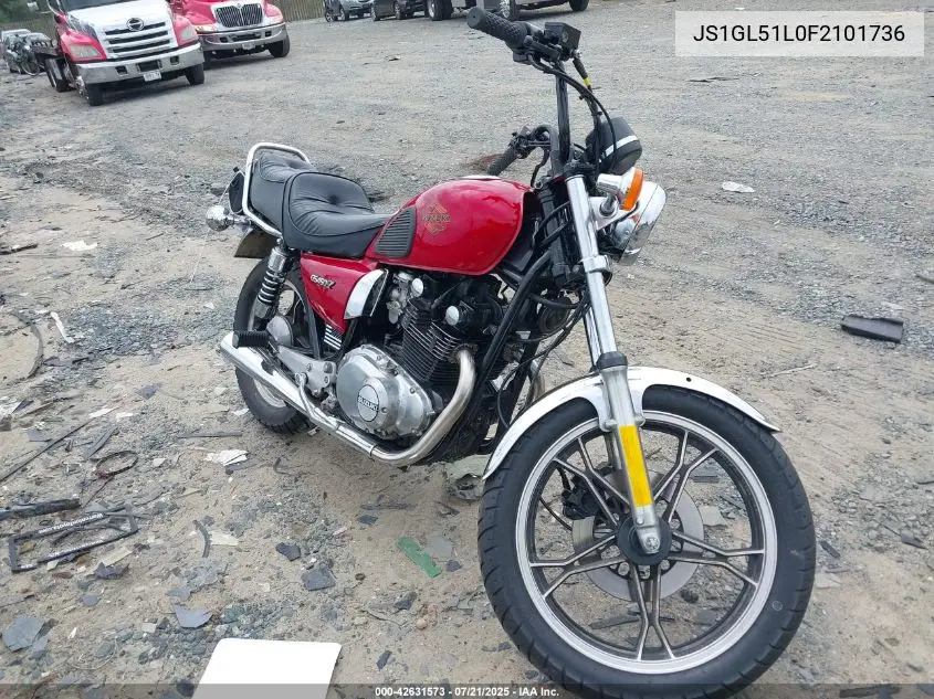 1985 Suzuki Gs450 L VIN: JS1GL51L0F2101736 Lot: 42631573