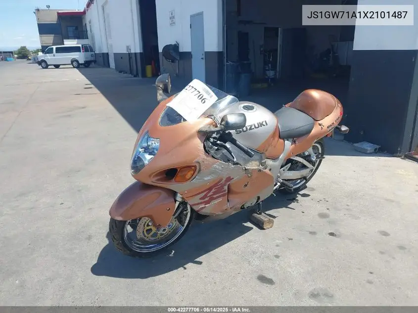 1999 Suzuki Gsx1300 R VIN: JS1GW71A1X2101487 Lot: 42277706