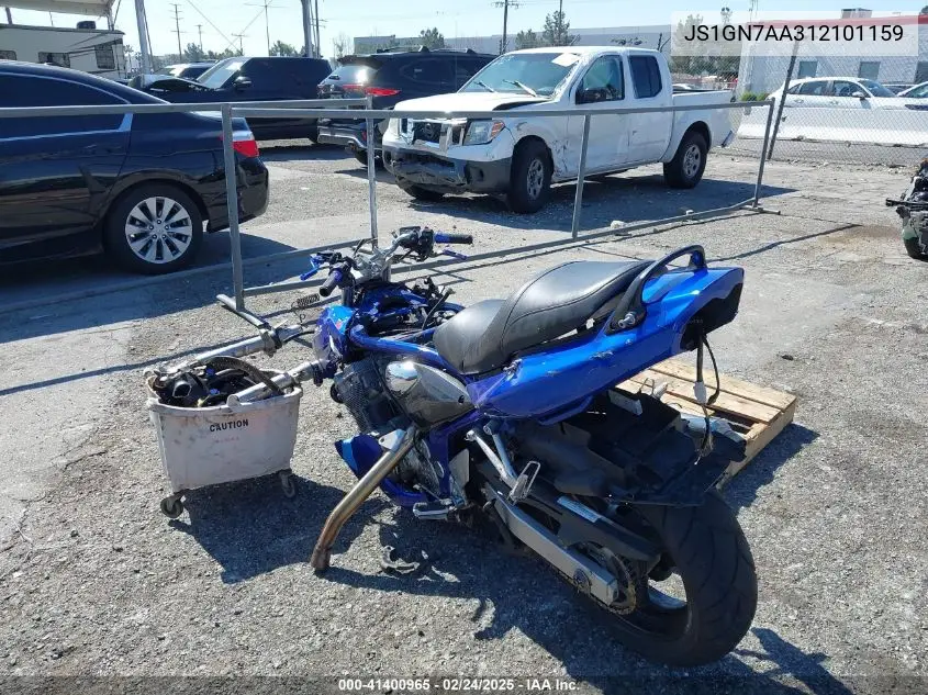 2001 Suzuki Gsf600 S VIN: JS1GN7AA312101159 Lot: 41400965