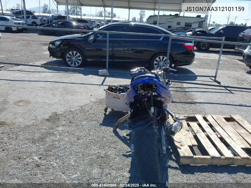 2001 Suzuki Gsf600 S VIN: JS1GN7AA312101159 Lot: 41400965