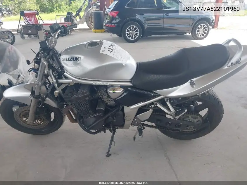 2002 Suzuki Gsf1200 S VIN: JS1GV77A822101960 Lot: 42780056