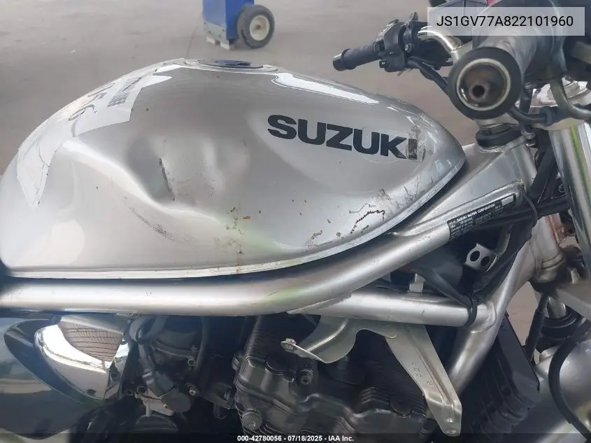 2002 Suzuki Gsf1200 S VIN: JS1GV77A822101960 Lot: 42780056