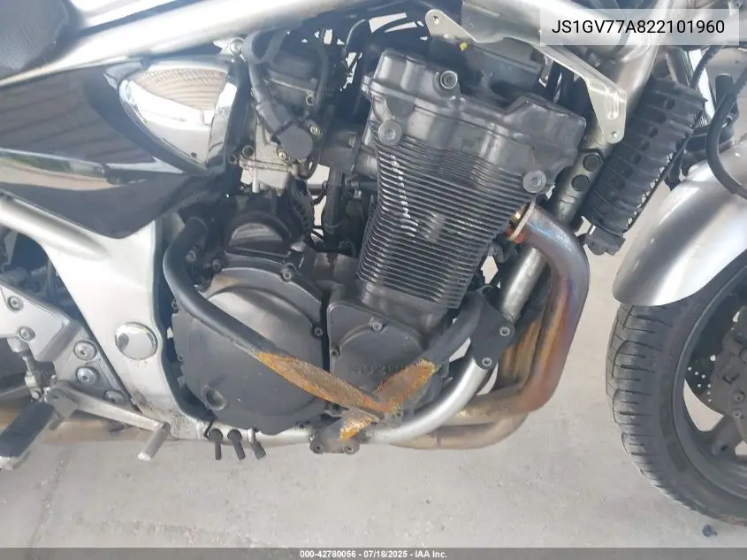 2002 Suzuki Gsf1200 S VIN: JS1GV77A822101960 Lot: 42780056
