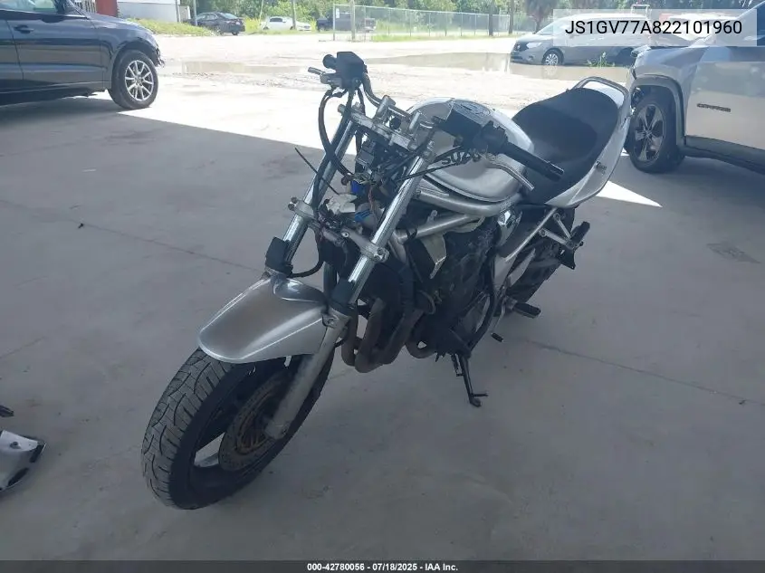 2002 Suzuki Gsf1200 S VIN: JS1GV77A822101960 Lot: 42780056