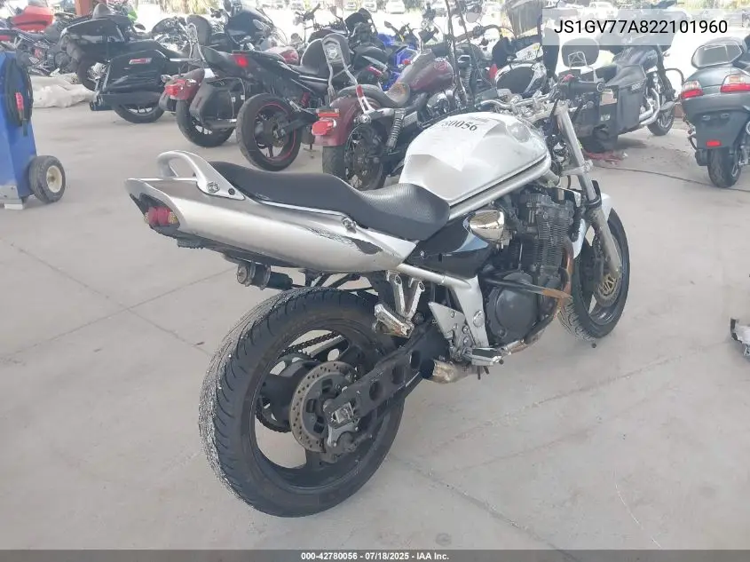 2002 Suzuki Gsf1200 S VIN: JS1GV77A822101960 Lot: 42780056