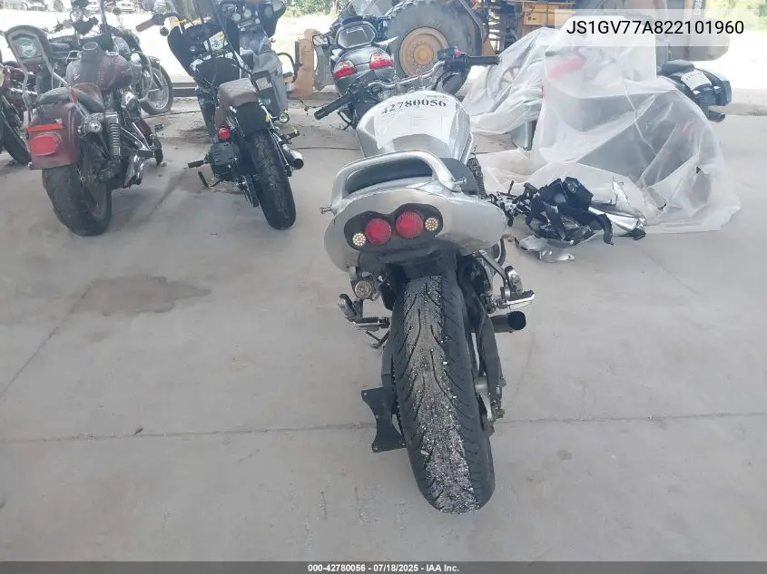 2002 Suzuki Gsf1200 S VIN: JS1GV77A822101960 Lot: 42780056