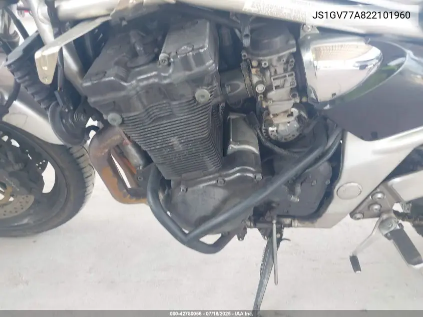 2002 Suzuki Gsf1200 S VIN: JS1GV77A822101960 Lot: 42780056