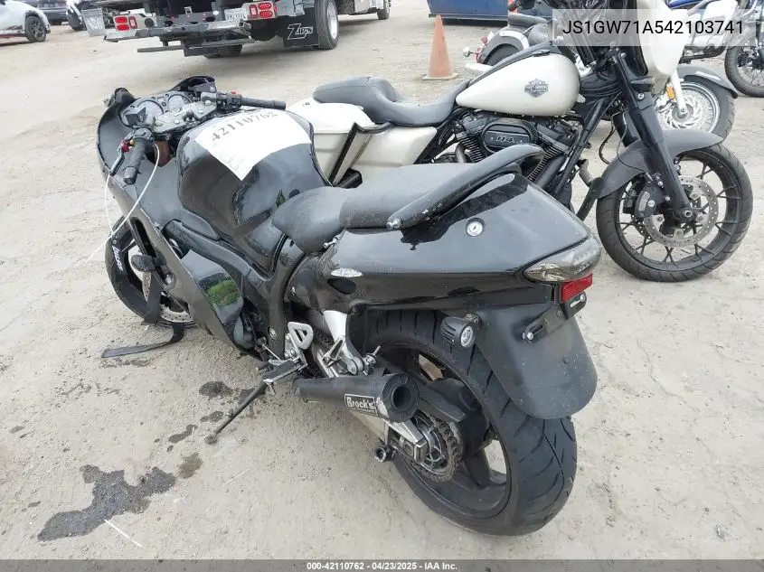 2004 Suzuki Gsx1300 R VIN: JS1GW71A542103741 Lot: 42110762