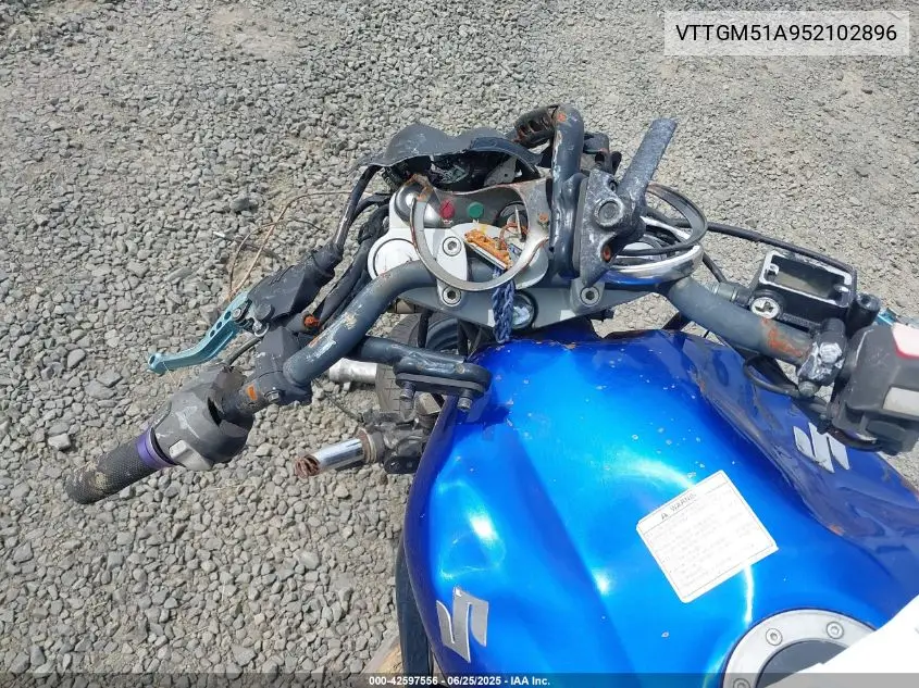 2005 Suzuki Gs500 Fk VIN: VTTGM51A952102896 Lot: 42597556