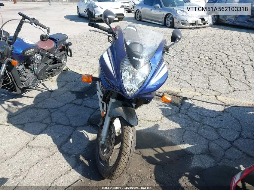 2006 Suzuki Gs500 Fk VIN: VTTGM51A562103318 Lot: 42136056