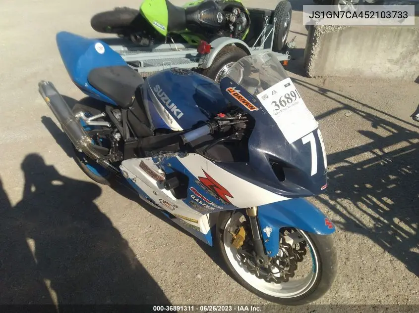 2005 Suzuki Gsx-R600 K VIN: JS1GN7CA452103733 Lot: 36891311