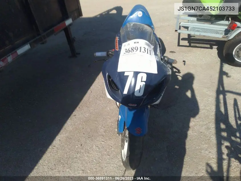2005 Suzuki Gsx-R600 K VIN: JS1GN7CA452103733 Lot: 36891311