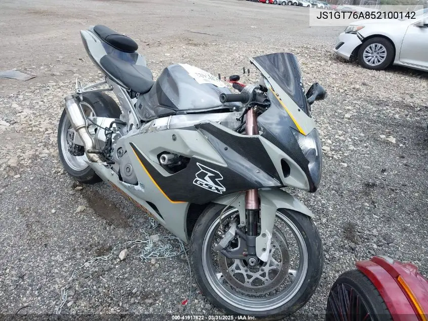 2005 Suzuki Gsx-R1000 VIN: JS1GT76A852100142 Lot: 41917622