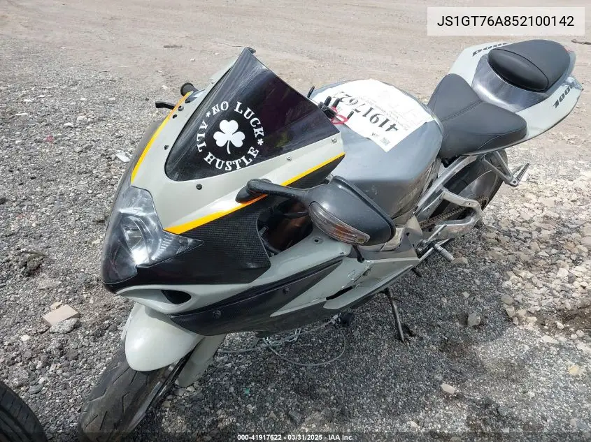 2005 Suzuki Gsx-R1000 VIN: JS1GT76A852100142 Lot: 41917622