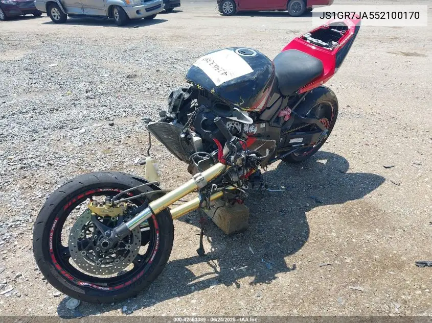 2005 Suzuki Gsx-R750 K VIN: JS1GR7JA552100170 Lot: 42563389