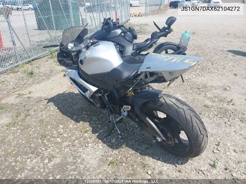 2006 Suzuki Gsx-R600 K6 VIN: JS1GN7DAX62104272 Lot: 12339391