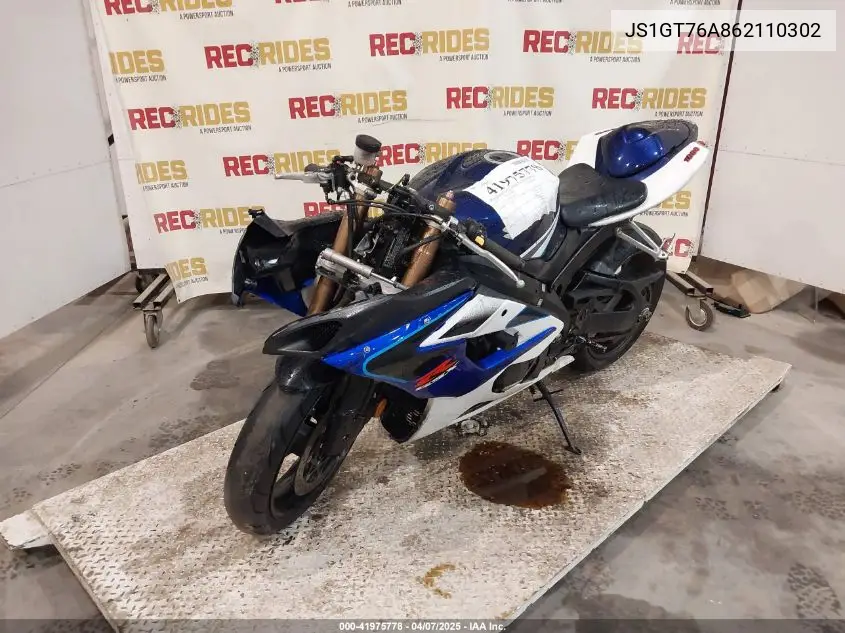2006 Suzuki Gsx-R1000 VIN: JS1GT76A862110302 Lot: 41975778