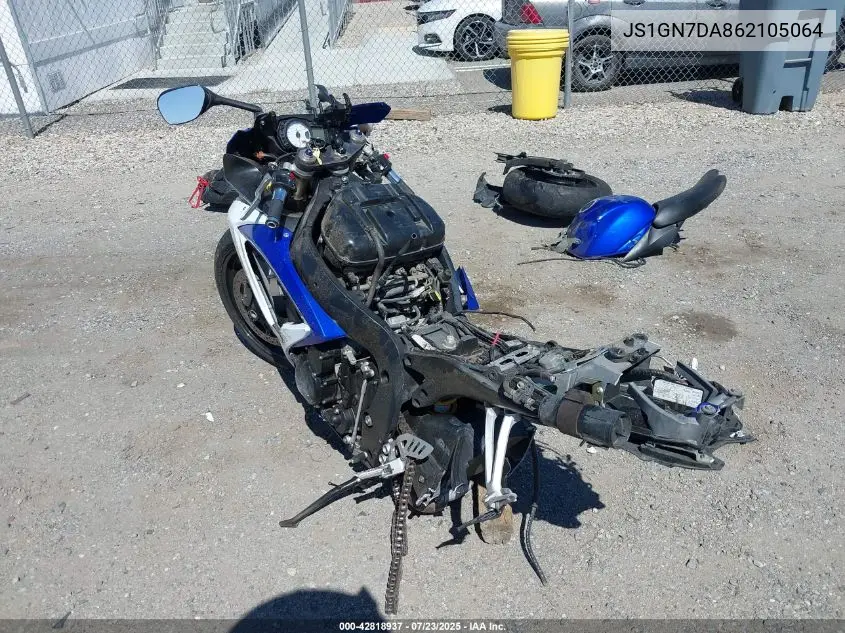 2006 Suzuki Gsx-R600 K6 VIN: JS1GN7DA862105064 Lot: 42818937