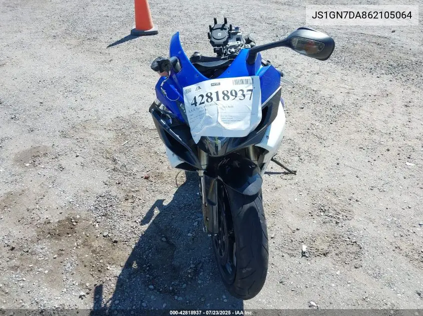 2006 Suzuki Gsx-R600 K6 VIN: JS1GN7DA862105064 Lot: 42818937