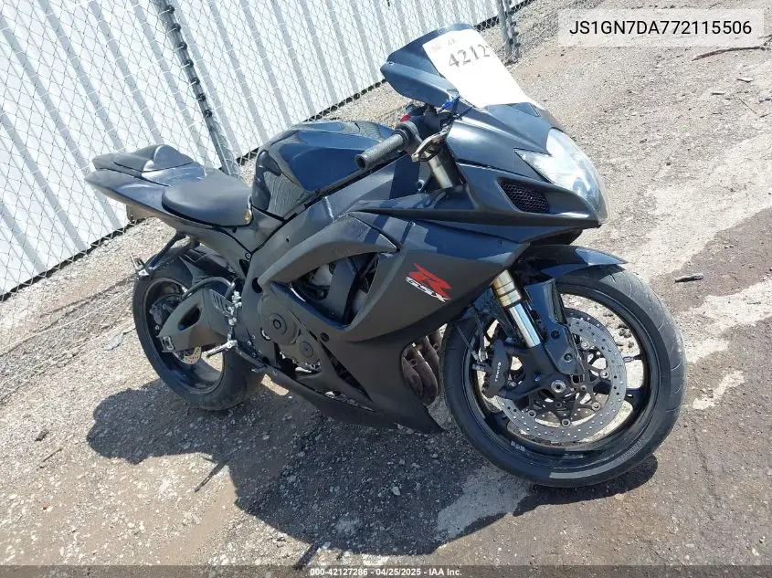 2007 Suzuki Gsx-R600 VIN: JS1GN7DA772115506 Lot: 42127286