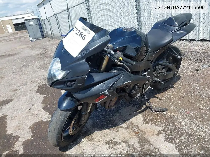 2007 Suzuki Gsx-R600 VIN: JS1GN7DA772115506 Lot: 42127286