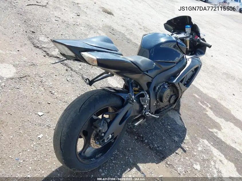 2007 Suzuki Gsx-R600 VIN: JS1GN7DA772115506 Lot: 42127286