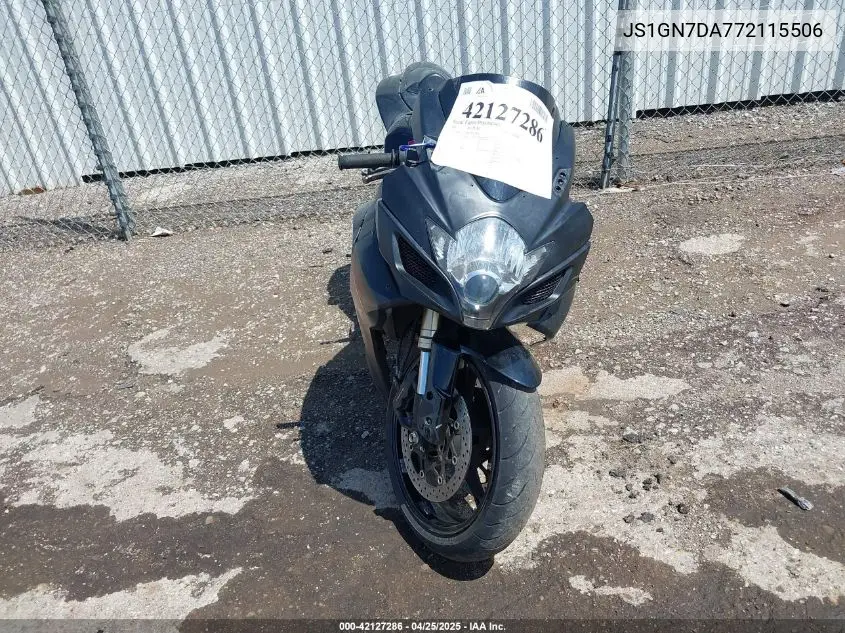 2007 Suzuki Gsx-R600 VIN: JS1GN7DA772115506 Lot: 42127286