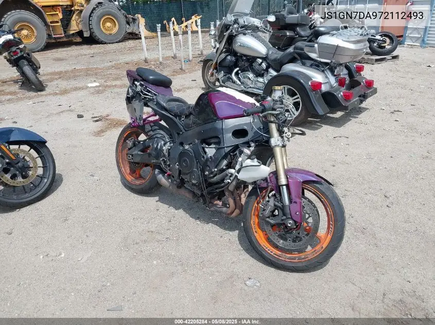 2007 Suzuki Gsx-R600 VIN: JS1GN7DA972112493 Lot: 42205284