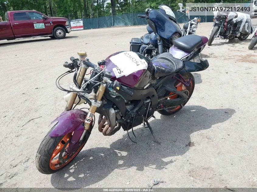 2007 Suzuki Gsx-R600 VIN: JS1GN7DA972112493 Lot: 42205284