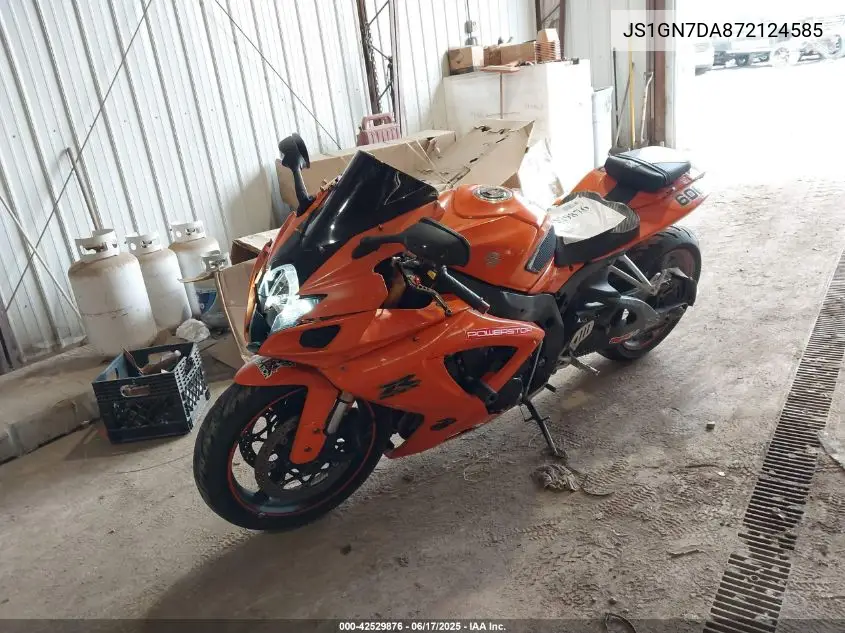 2007 Suzuki Gsx-R600 VIN: JS1GN7DA872124585 Lot: 42529876