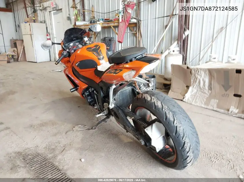 2007 Suzuki Gsx-R600 VIN: JS1GN7DA872124585 Lot: 42529876