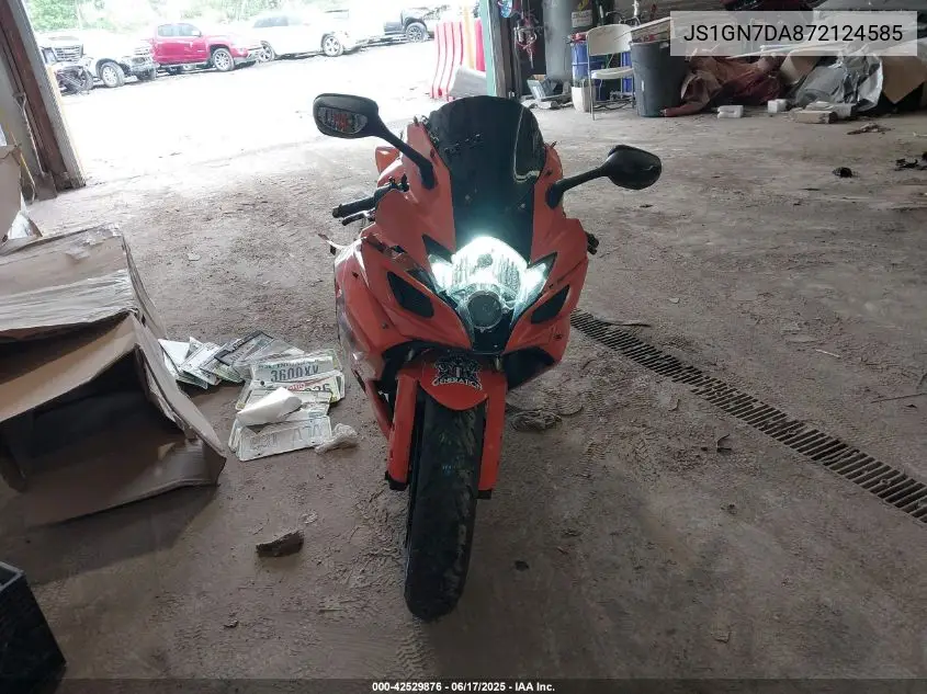 2007 Suzuki Gsx-R600 VIN: JS1GN7DA872124585 Lot: 42529876