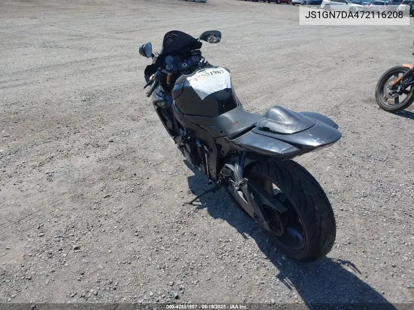 2007 Suzuki Gsx-R600 VIN: JS1GN7DA472116208 Lot: 42551987