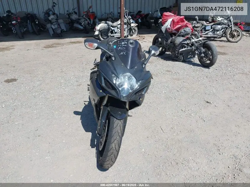2007 Suzuki Gsx-R600 VIN: JS1GN7DA472116208 Lot: 42551987