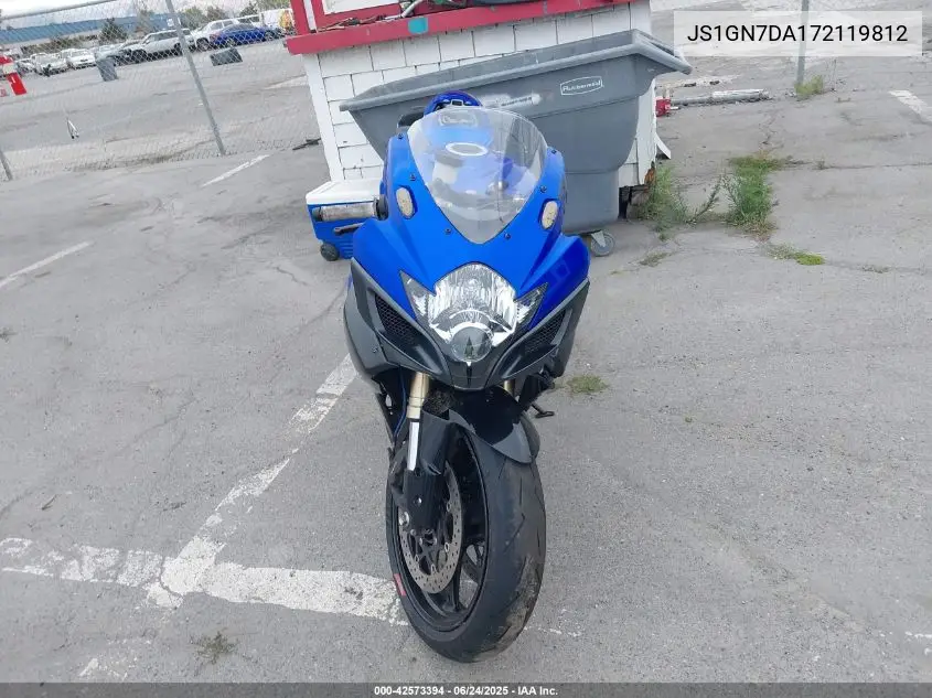 2007 Suzuki Gsx-R600 VIN: JS1GN7DA172119812 Lot: 42573394