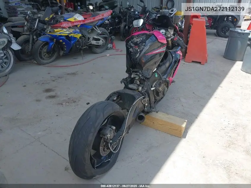 2007 Suzuki Gsx-R600 VIN: JS1GN7DA272112139 Lot: 42612137