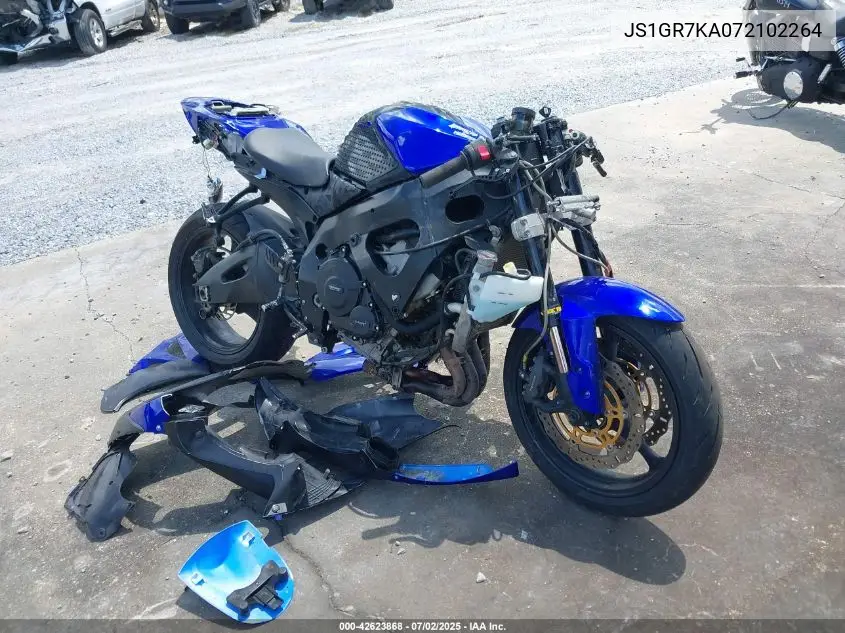 2007 Suzuki Gsx-R750 VIN: JS1GR7KA072102264 Lot: 42623868