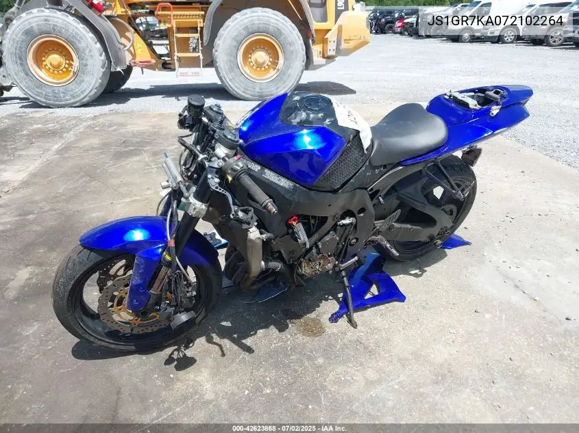 2007 Suzuki Gsx-R750 VIN: JS1GR7KA072102264 Lot: 42623868