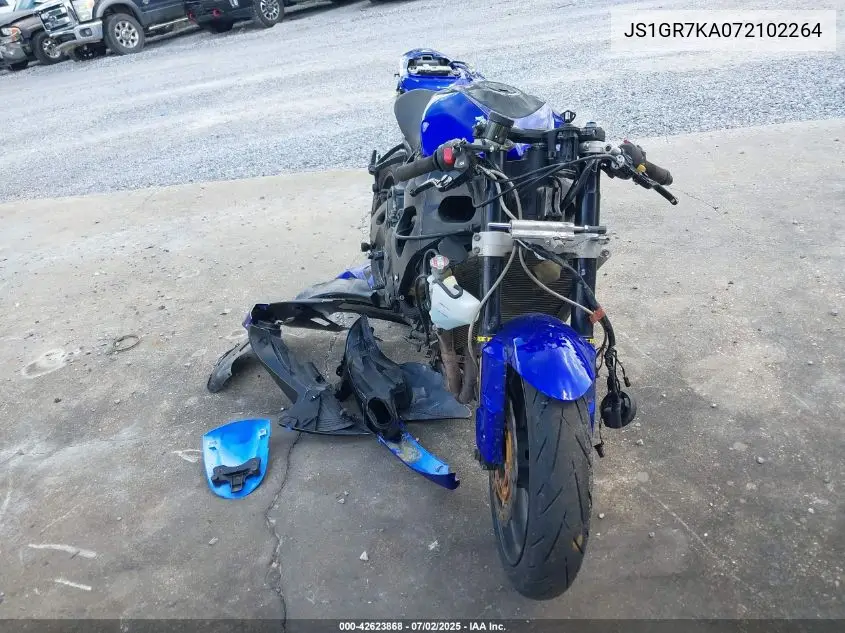 2007 Suzuki Gsx-R750 VIN: JS1GR7KA072102264 Lot: 42623868