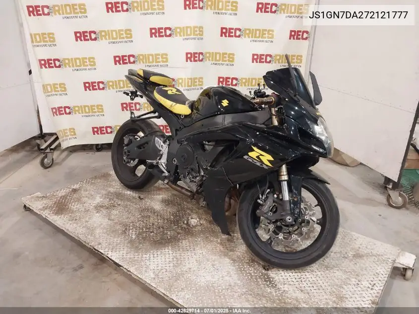 2007 Suzuki Gsx-R600 VIN: JS1GN7DA272121777 Lot: 42629714