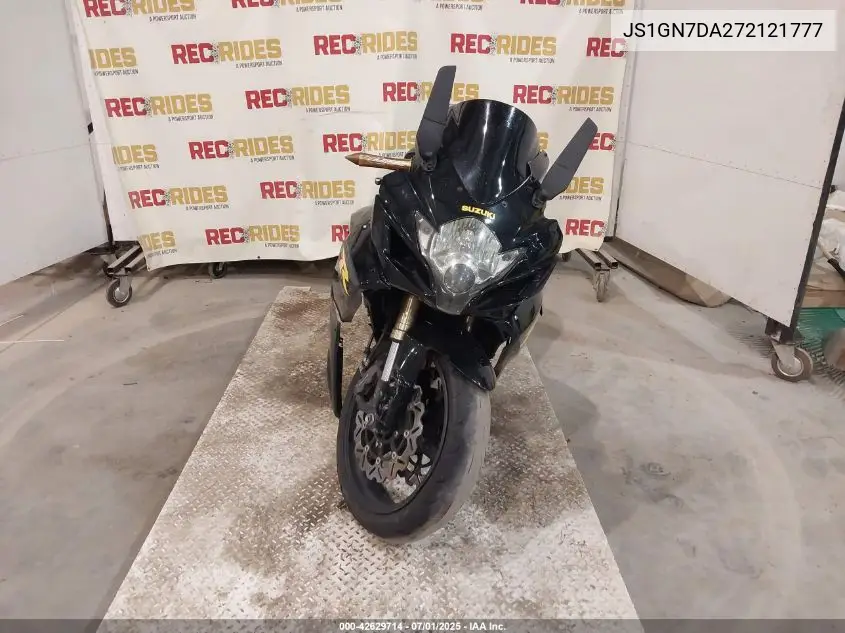 2007 Suzuki Gsx-R600 VIN: JS1GN7DA272121777 Lot: 42629714