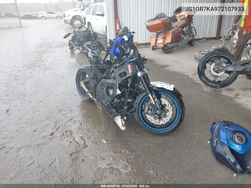2007 Suzuki Gsx-R750 VIN: JS1GR7KA972107933 Lot: 42645746