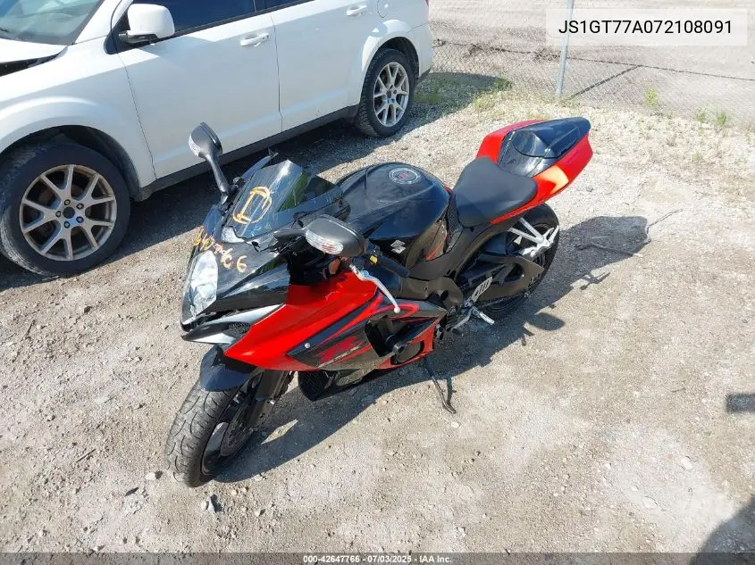 2007 Suzuki Gsx-R1000 VIN: JS1GT77A072108091 Lot: 42647766