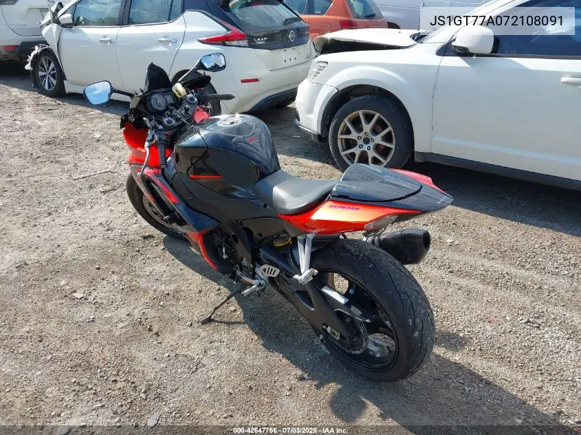 2007 Suzuki Gsx-R1000 VIN: JS1GT77A072108091 Lot: 42647766