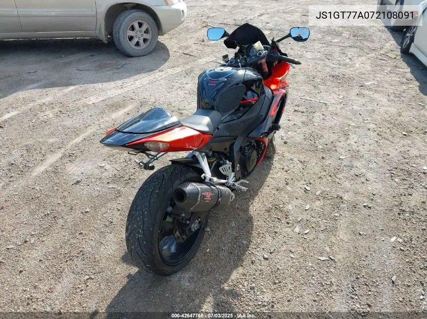 2007 Suzuki Gsx-R1000 VIN: JS1GT77A072108091 Lot: 42647766