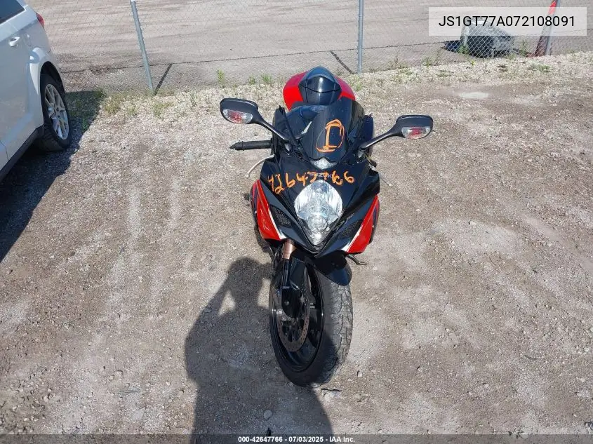 2007 Suzuki Gsx-R1000 VIN: JS1GT77A072108091 Lot: 42647766