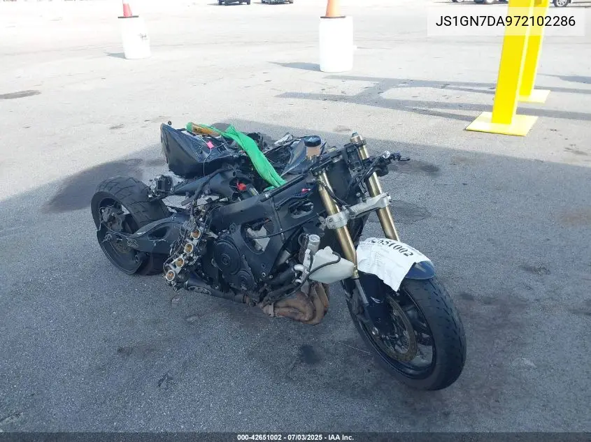2007 Suzuki Gsx-R600 VIN: JS1GN7DA972102286 Lot: 42651002