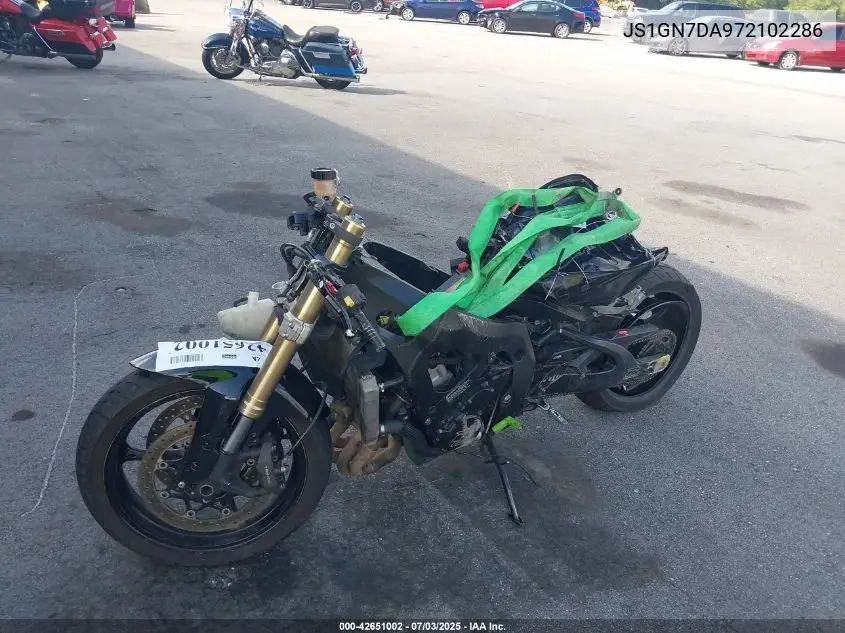 2007 Suzuki Gsx-R600 VIN: JS1GN7DA972102286 Lot: 42651002